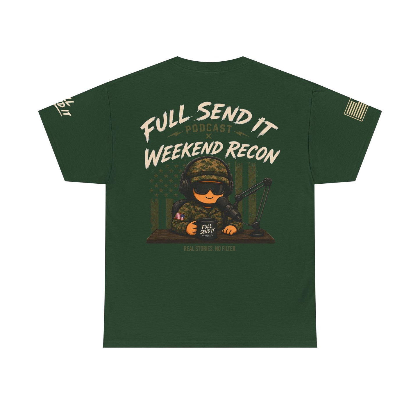 Full Send It Podcast x Weekend Recon Collab Tee