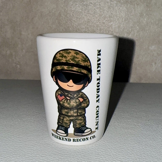 Weekend Recon Shot Glass
